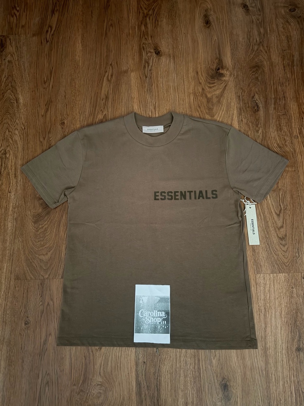 Fear of God Essentials WOOD Tee & Shorts SET 🪵 - Picture 3 of 15